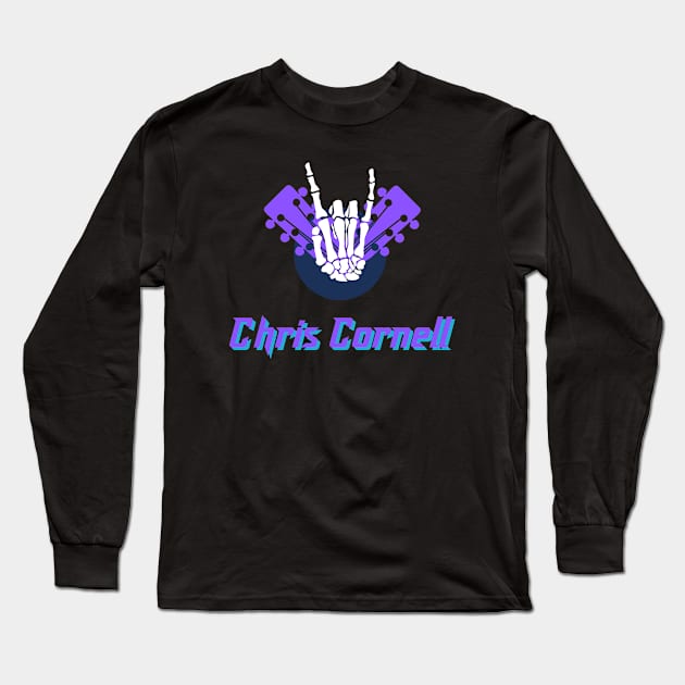 Chris Cornell Long Sleeve T-Shirt by eiston ic